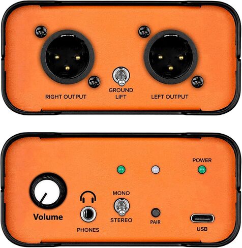 StudioMan MOB-2 Active USB Audio DI Box, 2-in-1 Direct Injection Box & USB Audio Interface with Volume Control, Mono/Stereo Switch for Guitar, Bass, Keyboard, Live Performance, Recording in Kuwait