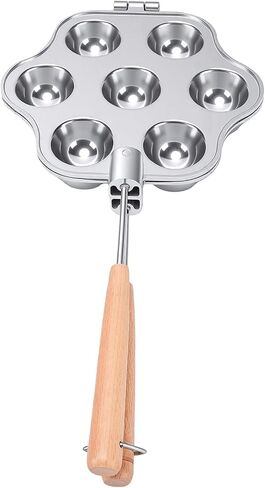 Open Pies Cookie Maker Nonstick Aluminum Alloy Baking Mold with Wood Handles for Cupcakes Tarts in Kuwait