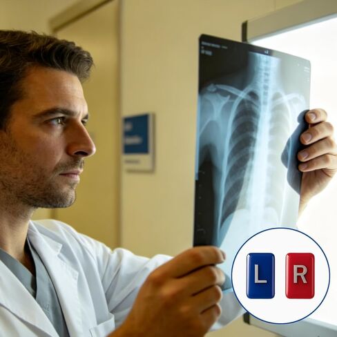 علامات تصوير بالأحرف الأولى من الرصاص، ومعرفات L & R كريستالية بسيطة لتقنيي الأشعة، وأقلام تصوير احترافية بالأحرف الأولى، و5 لاصق لعلامات التصوير قابل لإعادة الاستخدام in Kuwait