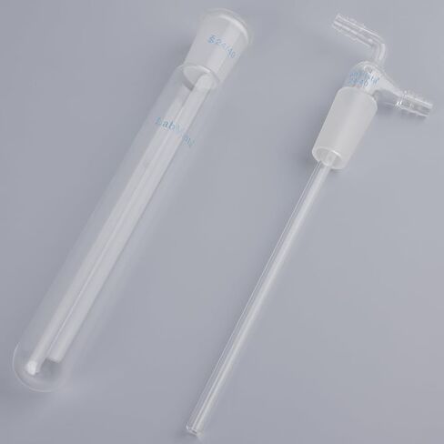 Borosilicate Glass Cold Trap, 200mm Condenser with 24/40 Joints for Rotary Evaporator & Vacuum Distillation - Vacuum System Protection, Solvent Recovery in Kuwait
