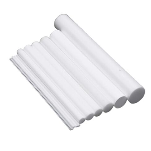 Ceramic Rod, 5pcs Alumina Mirror Ceramic Rod, Insulated Solid Stirring,White High Temperature Resistant Bar(12x100mm) in Kuwait