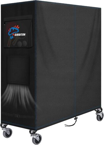 SIRUITON Ping Pong Table Cover,520D Outdoor Table Tennis Table Covers,All Weather Protection,Waterproof Sunproof Indoor & Outdoor,Black 65"L x 28"W x 72.8"H in Kuwait
