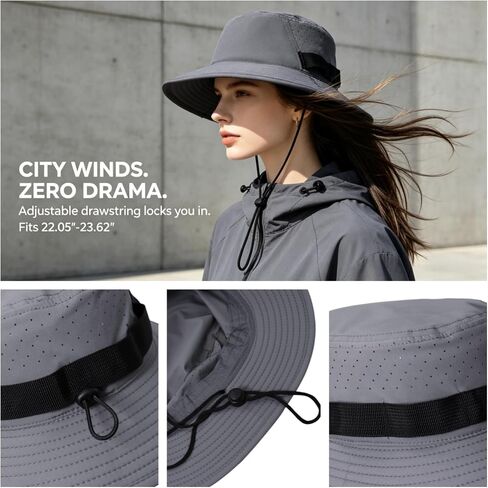 UPP 50+ Sun Hat with Chin Strap for Parent-Child Summer Outdoor in Kuwait