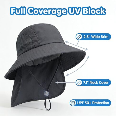 UPP 50+ Sun Hat with Chin Strap for Parent-Child Summer Outdoor in Kuwait