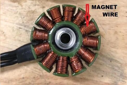Jete Copper Enameled Magnet Wire for Electric Motor Winding Coil | AWG 8 Gauge, 1 KG(2.2 Lbs) | Industrial Transformer Magnetic Coil Maker in Kuwait