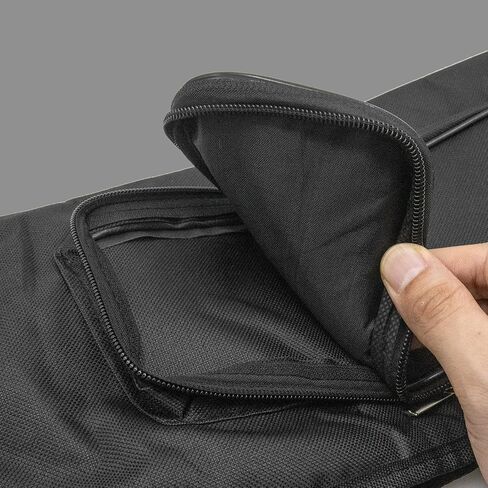 حقيبة حامل عصا الطبل من CashBeat مكونة من 10 أزواج مع حزام حمل بخطاف أسود | سعة 10 أزواج، خطاف داخلي، حزام حمل مزدوج، تخزين مطرقة، يناسب الطبول والسفر، أسود in Kuwait