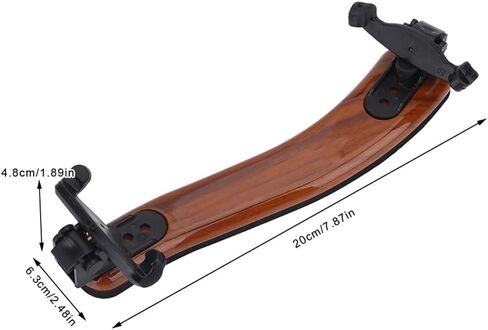 Violin Shoulder Rest for 4/4-3/4 Violins/Violas – Solidwood Violin Shoulder Rest Collapsible Fiberglass Frame with Foam Padding, Non-Slip Rubber Feet in Kuwait