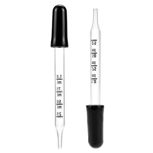 QWORK 1 ml Glass Liquid Droppers, Pack of 40Calibrated Pipettes, Essential Oil Dropper Pipettewith Kraft Boxes in Kuwait