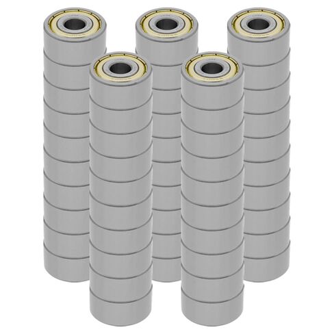 [50-Pack] 5200-ZZ - Double Row Angular Contact Ball Bearing 0.393 in x 1.1811 in x 9/16 in (ID x OD x W) | 10 mm x 30 mm x 14.3 mm (ID x OD x W) with Double Metal Shield in Kuwait