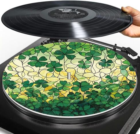 Mandala Style Turntable Mat 11.6 Inch Turntable Slipmat Antistatic Anti Slip Felt Platter Slip Mat For Better Sound Fit Vinyl Vintage Player in Kuwait
