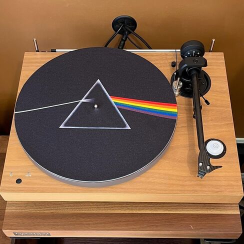 Pink Floyd - Dark Side of the Moon - Graphic Turntable Slip Mat - 11.75" Platter Slipmat for 12" Vinyl Record Players - Improves Sound Support - 1/8" Thick Felt Record Player Mat in Kuwait