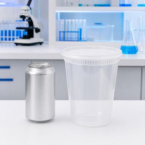 Deli Cups with Fabric Vented Lids, Culture Cup Mesh Container, 32 OZ, 10 Pack in Kuwait