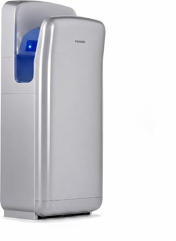 Commercial Vertical Hand Dryer – High-Speed Drying with HEPA Filtration & Stable Operation for Offices, Restrooms & High-Traffic Facilities,Silver in Kuwait