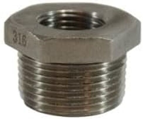 MIDLAND INDUSTRIES 63523 جلبة سداسية، 1-1/2 بوصة MPT × 1 بوصة FPT، فولاذ مقاوم للصدأ، 150 رطل in Kuwait