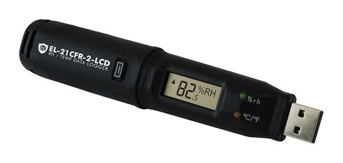 Lascar Electronics EL-21CFR-2-LCD Compatible Temperature, Humidity, and Dew Point Data Logger in Kuwait