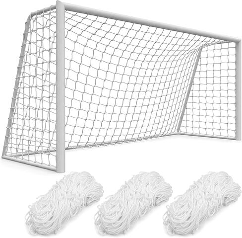 Arrowbash 3 Pcs Soccer Nets Kids 6 x 4 ft Soccer Goal Net Replacement Heavy Duty for Kids Youth Backyard Training in Kuwait