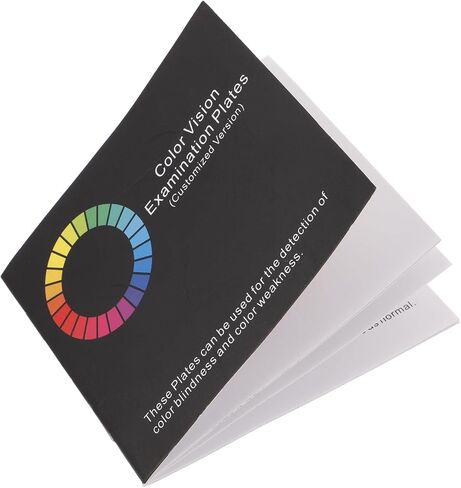 Color Test Book with Ishihara Color Chart Plates for Vision Screening and Deficiency Detection Portable Eye Testing Chart for Drivers and Home Use in Kuwait
