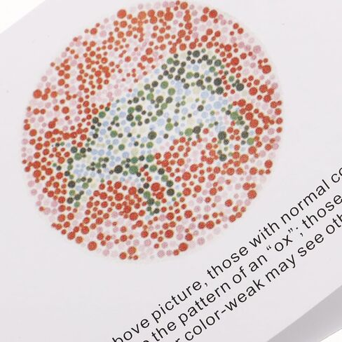 Color Test Book with Ishihara Color Chart Plates for Vision Screening and Deficiency Detection Portable Eye Testing Chart for Drivers and Home Use in Kuwait