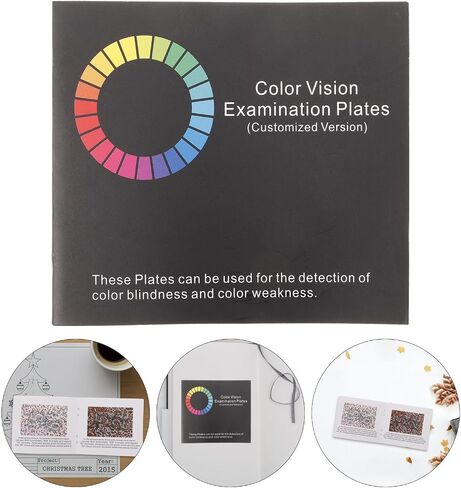 Color Test Book with Ishihara Color Chart Plates for Vision Screening and Deficiency Detection Portable Eye Testing Chart for Drivers and Home Use in Kuwait