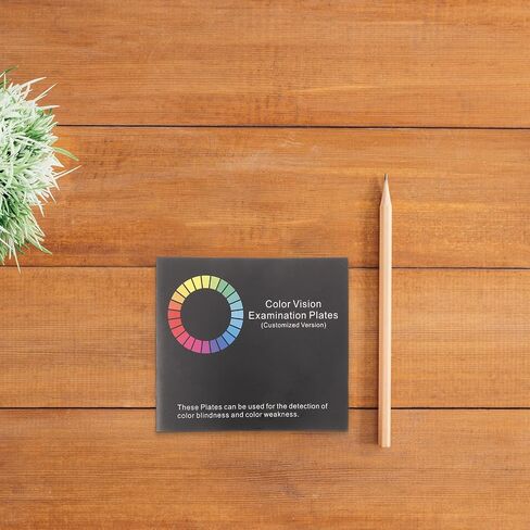 Color Test Book with Ishihara Color Chart Plates for Vision Screening and Deficiency Detection Portable Eye Testing Chart for Drivers and Home Use in Kuwait