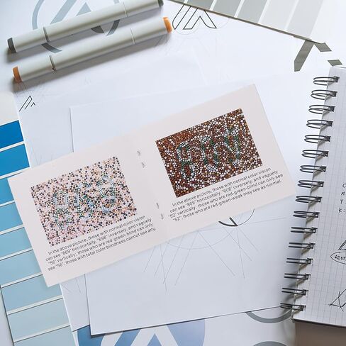 Color Test Book with Ishihara Color Chart Plates for Vision Screening and Deficiency Detection Portable Eye Testing Chart for Drivers and Home Use in Kuwait