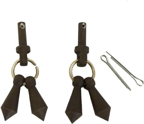 AJ Tack Antique Brown Jingle Bobs with Cotter Pins in Kuwait