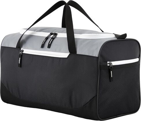 18 Inch Gray Duffel Bag for Gym & Travel, Lightweight Sports Bag with Shoulder Strap, Men's & Women's Carry-On Overnight Bag in Kuwait