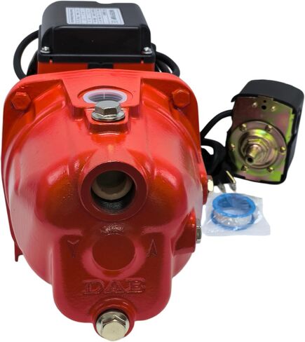 97080701 3/4 HP Shallow Well Jet Pump, 13 GPM 115/230V Dual Voltage Cast Iron Self-Priming Water Pump, 70 PSI Max Pressure, 25ft Max Well Depth, 30/50 Pressure Switch in Kuwait