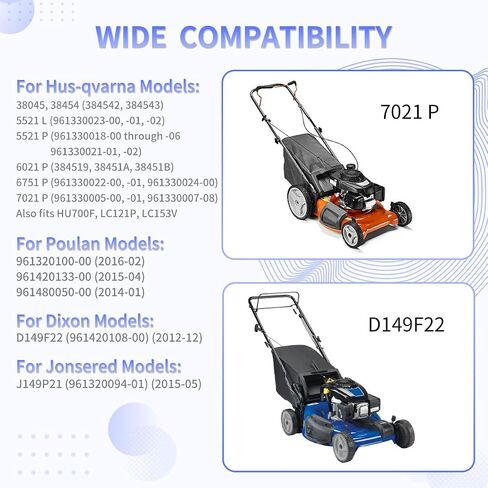 كابل التحكم في المحرك 532408047 بديل لجزازات Husqvarna | كابل تحكم بديل للجزازات المتحركة. يستعيد وظائف إيقاف المحرك والفرامل. يناسب Husqvarna وما إلى ذلك in Kuwait