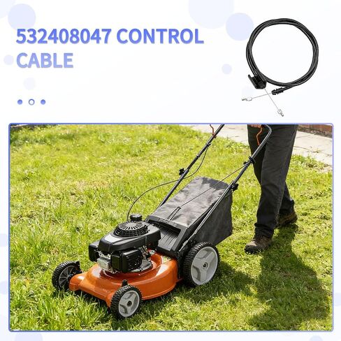 كابل التحكم في المحرك 532408047 بديل لجزازات Husqvarna | كابل تحكم بديل للجزازات المتحركة. يستعيد وظائف إيقاف المحرك والفرامل. يناسب Husqvarna وما إلى ذلك in Kuwait
