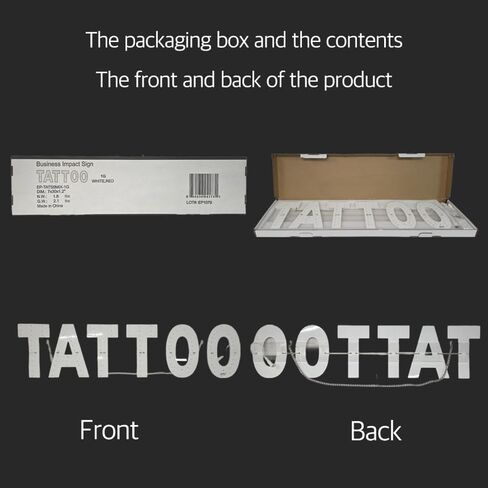 EPL TATTOO Red، علامة تشغيل 1G LED، لافتة لافتة للنظر، فائقة السطوع، 7 بوصة × 30 بوصة، ديكور استوديو الحبر وعرض جدار متجر فنون الجسم، احترافي in Kuwait