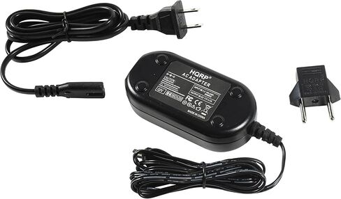 HQRP Replacement AC Adapter/Charger Compatible with JVC GZ-MS120AUS, GZ-MS120B, GZ-MS120BUS, GZ-MS120R, GZ-MS120BU Camcorder with USA Cord & Euro Plug Adapter in Saudi Arabia