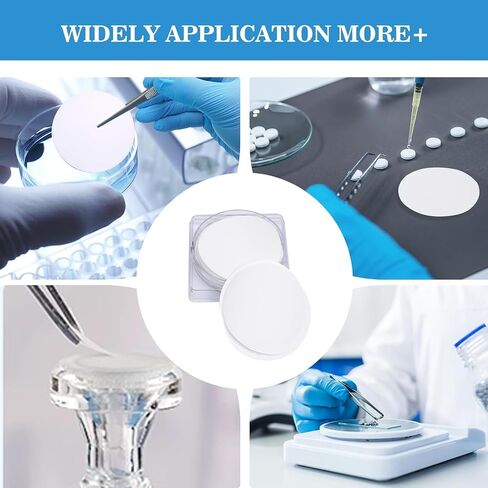 100 PCS PTFE Membrane Disc Filters Hydrophobic Filtration,47mm Diameter 0.45µm Pore Size in Kuwait