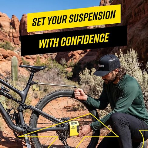 طقم ضبط تعليق Slacker MTB Starter - أداة رقمية وأداة دراجة محمولة لإعداد دقيق MTB - نظام قياس المحور لشخص واحد - أداة تعليق الدراجة للشوك والصدمات الخلفية in Kuwait