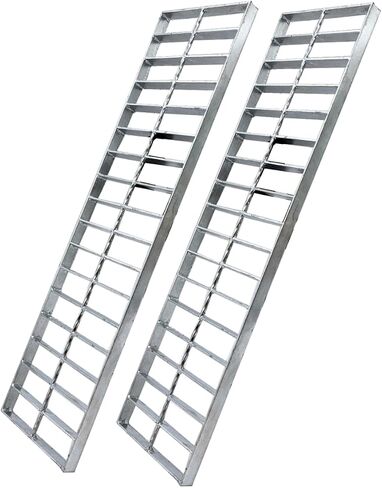 Galvanized Steel Drain Grate 24x5 in for Polylok Heavy Duty Trench, B-Class 28100 lbs Heavy-Duty Outdoor Driveway Channel Drainage Grate, Silver Rectangle Replacement Metal Sewer Cover 2pcs in Kuwait