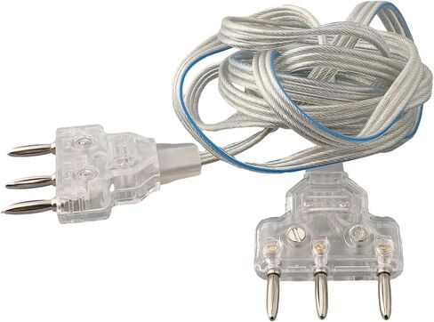 Fencing Epee Body Cord 1.6m Transparent Replacement Wire with Metal Connectors for Sport Fencing Equipment Repair and Maintenance in Kuwait