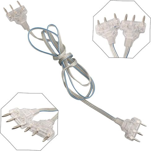 Fencing Epee Body Cord 1.6m Transparent Replacement Wire with Metal Connectors for Sport Fencing Equipment Repair and Maintenance in Kuwait