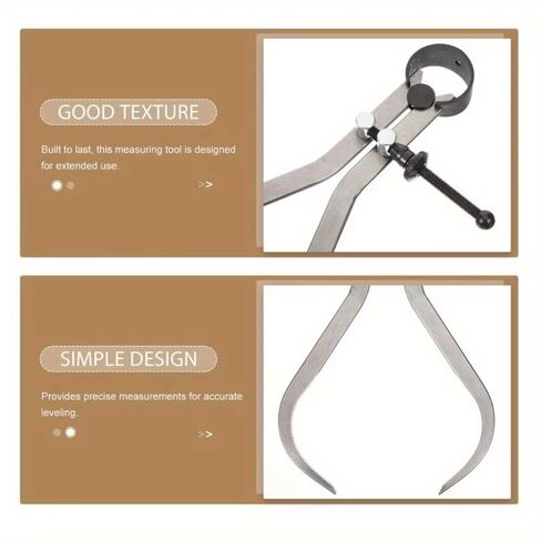 1Pc Outside Caliper Measuring Tool Tools Calipers Wood Turning Kit Inside Silver Woodturning in Kuwait