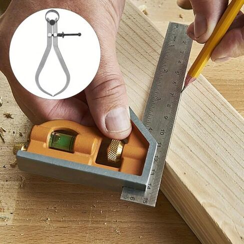 1Pc Outside Caliper Measuring Tool Tools Calipers Wood Turning Kit Inside Silver Woodturning in Kuwait