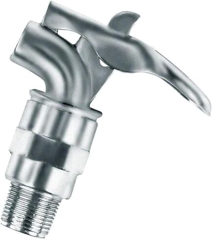 3/4 Inch Self Closing Barrel Faucet for 55 Gallon Drums | Zinc alloy oil drum tap with PTFE gasket for dispensing oil, fuel and non-corrosive liquids in Kuwait