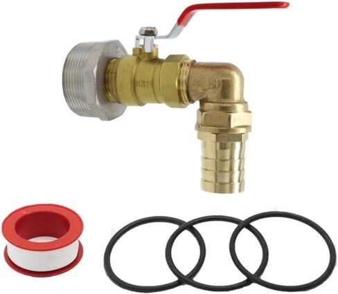 Stainless Steel Replacement Faucet for 200L Oil Drum, Leak-Proof Outlet Tap with Acid Alkali Resistance, 20mm/25mm/32mm Spigot Valve for Water Tonne Bucket Parts(20mm) in Kuwait