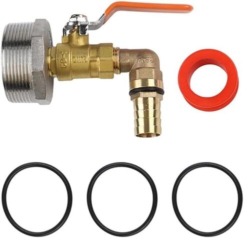 Stainless Steel Replacement Faucet for 200L Oil Drum, Leak-Proof Outlet Tap with Acid Alkali Resistance, 20mm/25mm/32mm Spigot Valve for Water Tonne Bucket Parts(20mm) in Kuwait