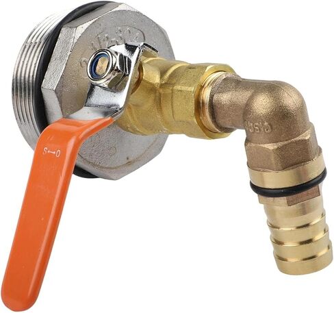 Stainless Steel Replacement Faucet for 200L Oil Drum, Leak-Proof Outlet Tap with Acid Alkali Resistance, 20mm/25mm/32mm Spigot Valve for Water Tonne Bucket Parts(20mm) in Kuwait