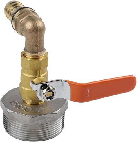 Stainless Steel Replacement Faucet for 200L Oil Drum, Leak-Proof Outlet Tap with Acid Alkali Resistance, 20mm/25mm/32mm Spigot Valve for Water Tonne Bucket Parts(20mm) in Kuwait