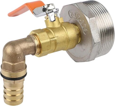 Stainless Steel Replacement Faucet for 200L Oil Drum, Leak-Proof Outlet Tap with Acid Alkali Resistance, 20mm/25mm/32mm Spigot Valve for Water Tonne Bucket Parts(20mm) in Kuwait