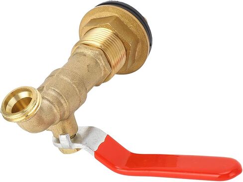 Quarter Turn Brass Rain Drum Spigot Easy Install Faucet for Water Tanks Pools, 1/2 Inch Valve, Durable Material, Wide Application in Kuwait
