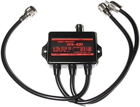 Comet CFX-431B Triplexer 1.3-150/350-500/840-1400 MHz RF Signal Combiner and Splitter with 45 dB Isolation for Multi-Band Amateur Radio and Antenna Systems in Kuwait
