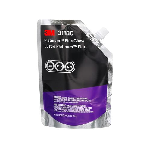 3M Platinum Plus Glaze 31180, 24 fl oz, Two-Part Premium Selfleveling Finishing Glaze for Collision Repair, 1 Kit in Kuwait