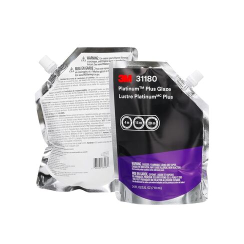 3M Platinum Plus Glaze 31180, 24 fl oz, Two-Part Premium Selfleveling Finishing Glaze for Collision Repair, 1 Kit in Kuwait