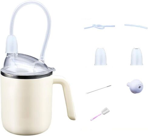 Three-in 1 Nursing Cup Stainless Steel Drinkware Light-Colored, Yellow, Export White Box in Kuwait